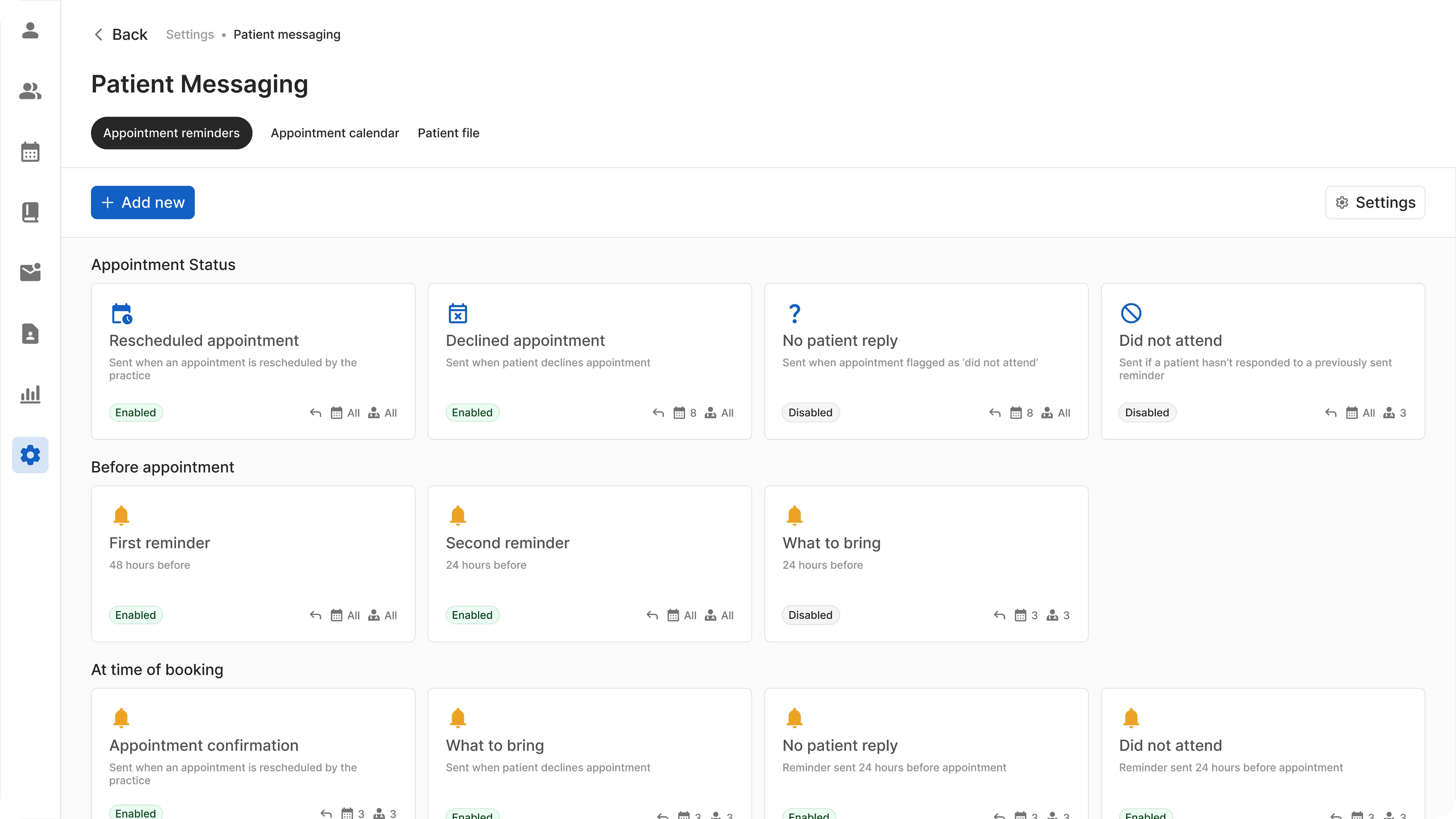 Telstra Health Patient Messaging Interface